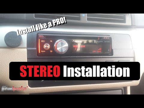 How to wire / Install a Car Stereo / Deck  (aftermarket head unit installation with butt connectors)