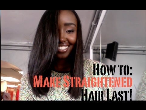how to care straightened hair