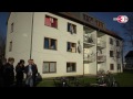 Besuch im Flüchtlingsheim