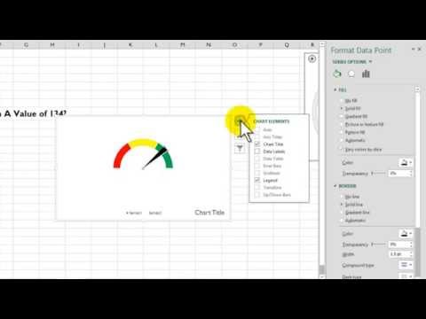 how to create a gauge chart in excel