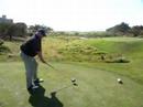 Billie Circus - Teeing off at windy Spanish Bay