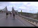 la descente de la cote de pointe lebel le d�but de l'arriv� � baie-comeau.