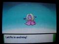 Shiny Smoochum evolves into Jynx (Queen Latifa)