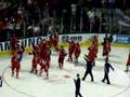 Russian team thanking their fans after the final match 2008