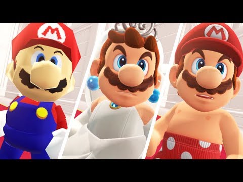 Super Mario Odyssey - All Bowser Reactions to Mario's Costumes