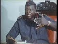 Idi Amin lectures his ministers