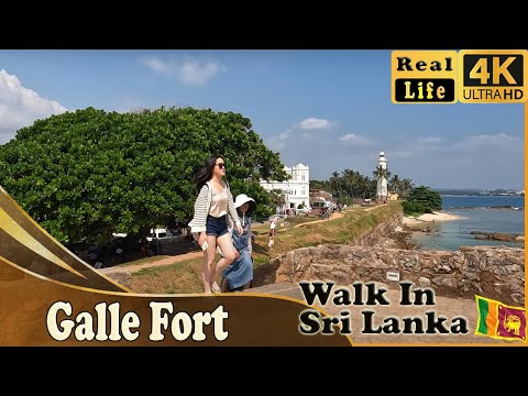 A Journey Through Galle Fort: Discover History & Beauty in 4K | Natural Sound