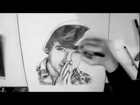 how to draw jc caylen step by step
