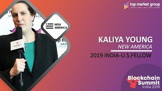 Kaliya Young -2019 INDIA - U.S. Fellow - New America at Blockchain Summit India 2019