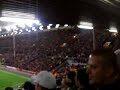 Handball...West Ham fans at Liverpool