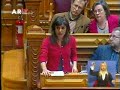 A deputada bloquista acusa o governo de demagogia e de 