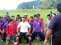 AllBlacks and Wellington Hurricanes Haka in Hicks Bay