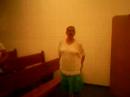 Palavra de Deus sendo pregada no 1°Culto antes da inalguraçã