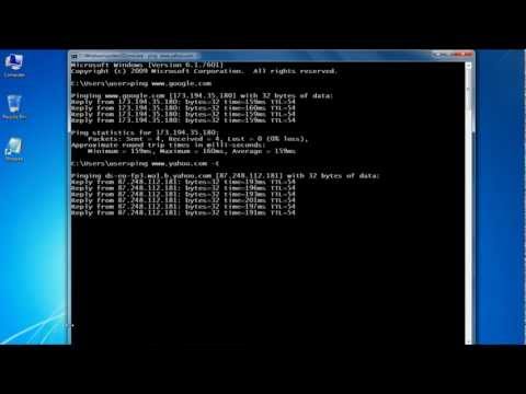 how to ping yahoo
