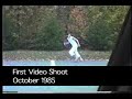 Rotoscopy (Prince of Persia). Person in the video is David Mechner, the brother of Jordan Mechner. The man who is filming is Jordan Mechner, the creator of Prince of Persia. These clips were converted to the movements of the main character in the game. That's why they are such realistic.