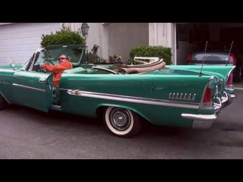 1958 Chrysler New Yorker Convertible, putting the top down