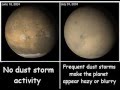Mars: A UFO? + moving dust devils & clouds (Geological view)