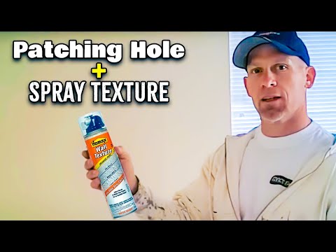 idaho painters - How to use a spray texture can to texture a patch in the wall so it matches. A quick technique to using the can to get the texture to fade and blend into the...