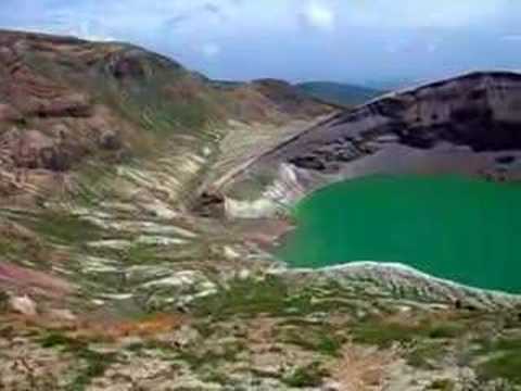 Zao Okama crater lake