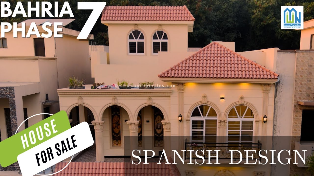 10 Marla Royal Spanish Design House For Sale In Bahria Phase 7 Islamabad -  Awan Properties
