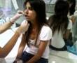 Piercing en el labio inferior
