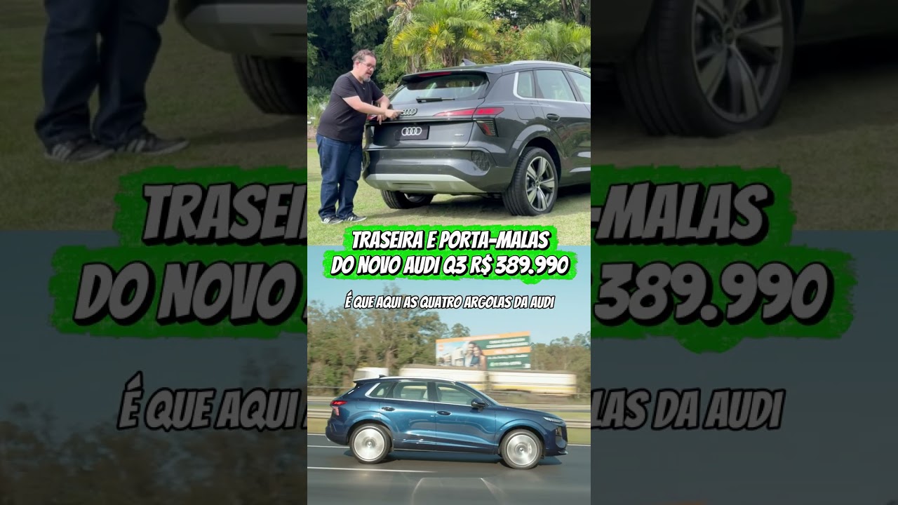 O porta-malas do Audi Q3 CRESCE? 👀 Entenda o truque dos bancos!