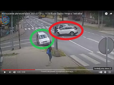 Wymuszenie pierwszeństwa  Ruda Śląska