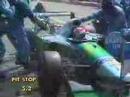 In the German Gp 1994 jos Verstappen in his Benneton F1 car had one of the bigests formula one pit fire there has ever been