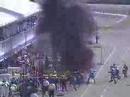 Jos Verstappen F1 Benneton Pit Fire