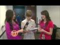 Justin Bieber meets a fan