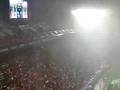 浦和戦が行われた鹿島スタジアム 突然の雷雨と突風で試合が中断される