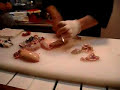 Cutting of Blowfish (Fugu) in Japan