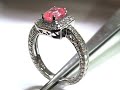 14k White Gold Pave Style Engagement Ring Setting ES305WG 14k White Gold Pave Style Engagement Ring Setting ES305WG