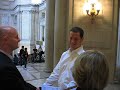 this is alan & scott's civil ceremony. it's very short and the sound quality is bad, but if you turn the volume up, you'll get the gist of it. ;)