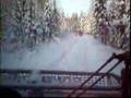 Trail groomers breaking trail