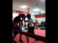 Zach 1st time sparring Little Manny UHK BOXING