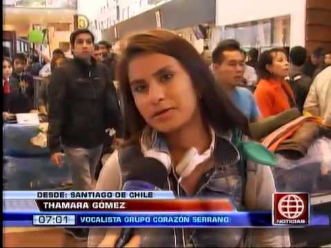 América Noticias: Concierto de Corazón Serrano en Chile