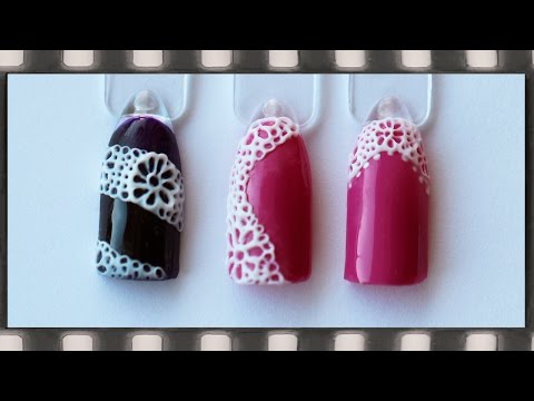 Как делать кружева гель лаком Как делать кружева гель лаком