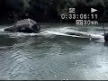 Land Cruiser sunk into a river, Club 4x4 Panama@Santa Isabel