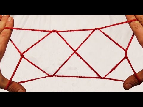 Two Diamond Jacob's Ladder String Figure/String Trick- Step By Step
