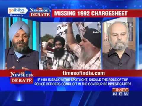 Sikh - In a debate moderated by TIMES NOW's Editor-in-Chief Arnab Goswami, panelists -- Naresh Gujral, MP Rajya Sabha, SAD; Manjit Singh GK, Leader & President, SAD...