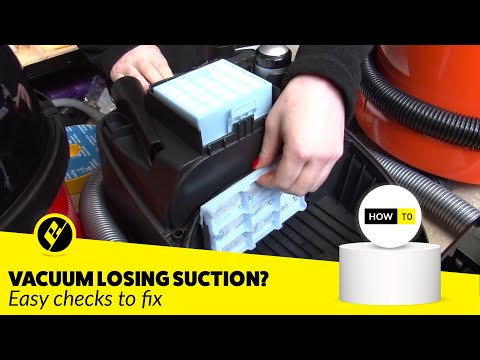 How to fix loss of suction in a vacuum cleaner