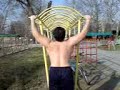 10 wide grip pullups at 100 kg