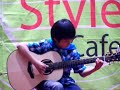 sungha plays 'napulita' by walter lupi 
at small stage nearby jonggak metro station in seoul.