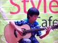 sungha plays 'napulita' by walter lupi 
at small stage nearby jonggak metro station in seoul.