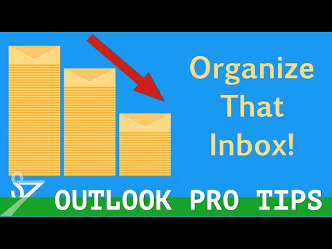 how to organize emails in outlook