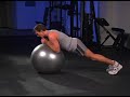 Stability Ball Elbow Rollouts