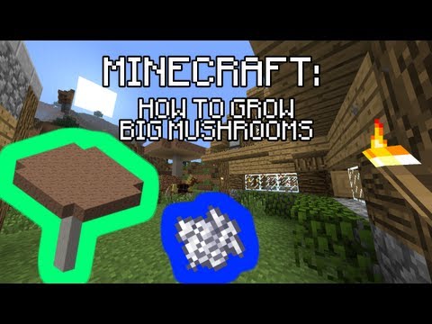 how to grow mushroom trees in minecraft