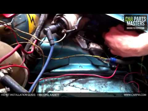 how to fit hid kit corsa d
