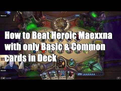 Heroic Maexxna with Only Basic & Common Cards in Deck Curse of Naxxramas